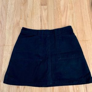 Black jean skirt